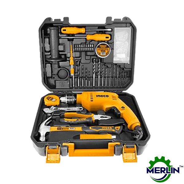 INGCO 115 Pcs tools set With Impact Drill